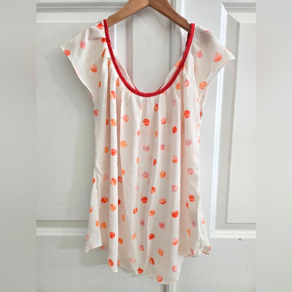 Lauren Conrad Dots Blouse Size XS